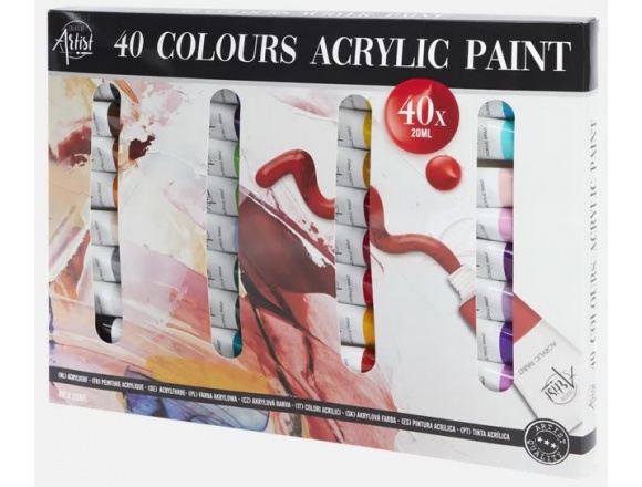 Farby Akrylowe Creative Artist Premium Mix 36 szt x 20 ml